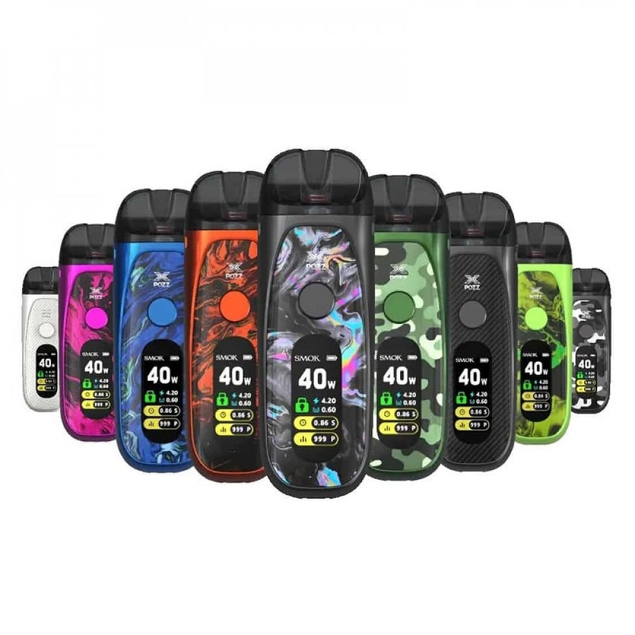 سحبة سموك بوز اكس كيت Smok Pozz X 40W Pod Kit - فيب شيشة سيجارة نكهات