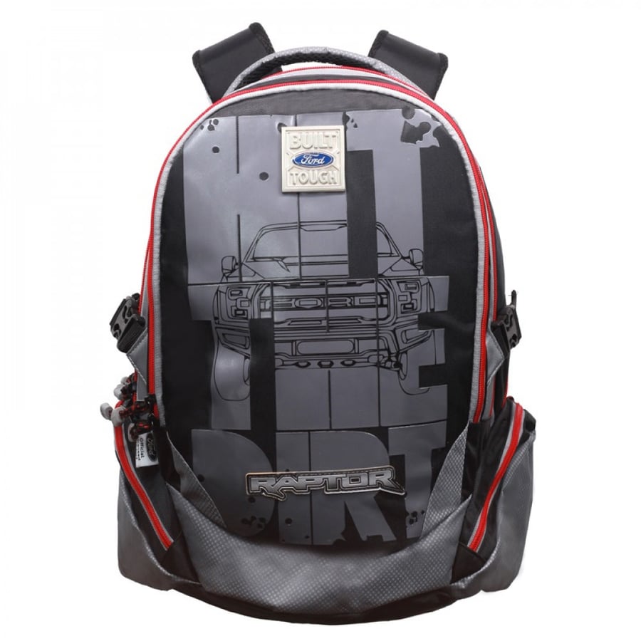شنطة ظهر 18 انش رمادي مع مقلمية - رابتر Raptor Backpack With Pencil Case