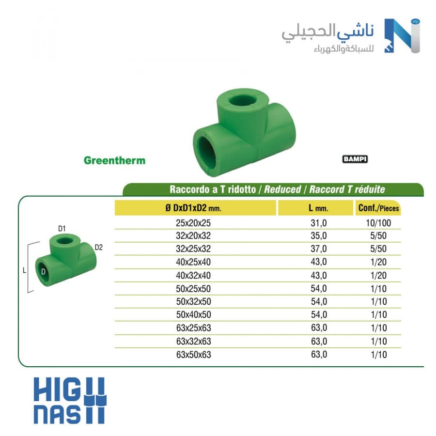 قسام 20 م حراري  GREENTHERM  ITALY