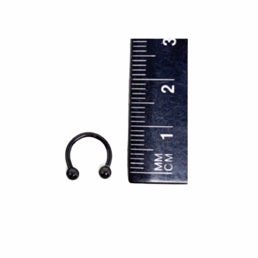 16g Titanium  Black Horseshoe (Ball)