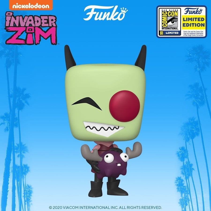 Funko POP Invader Zim with Minimoose SDCC 2020