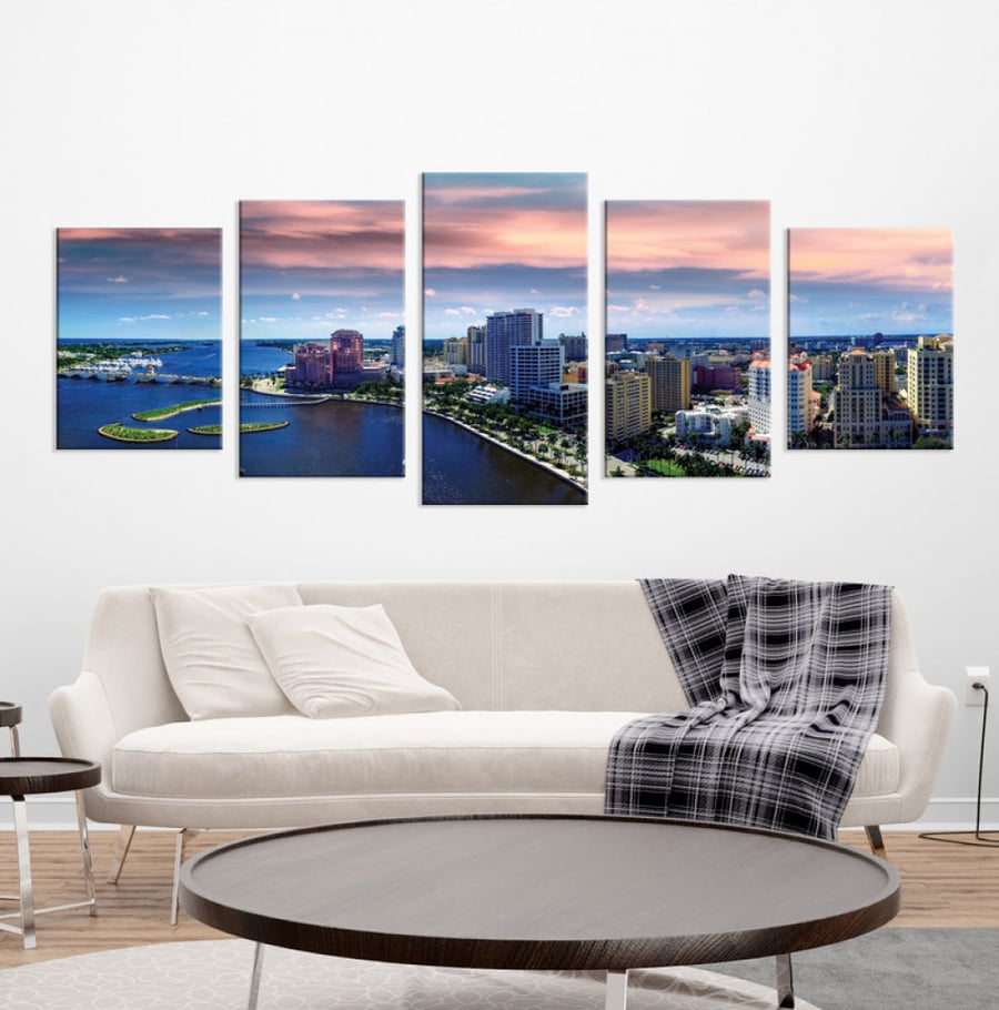 Wall art for home decor printed on lightweight rigid board without frame size 150 × 60 cm