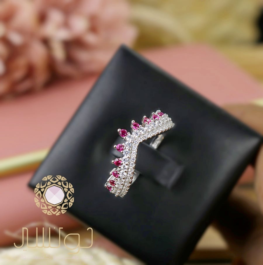 خاتم ناعم فضة عيار 925