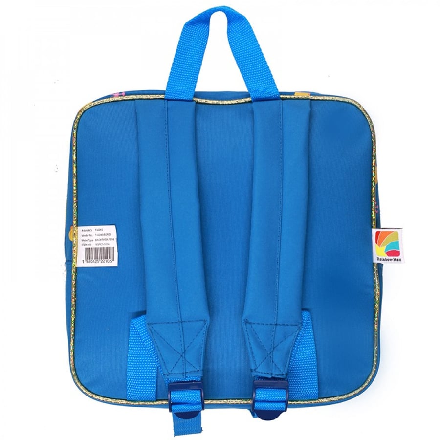 شنطة ظهر 11 انش أزرق مع علبة غداء وزمزمية - بينك فونج Pink Fong Backpack Bag