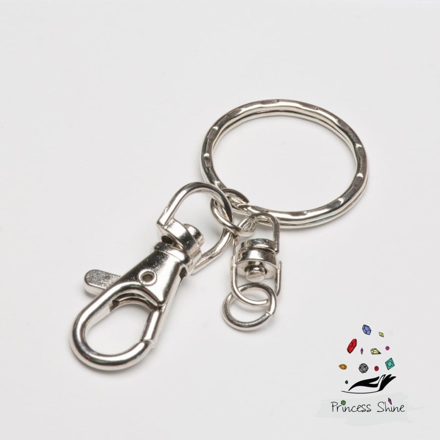202 - Silver keychain medal (5) pieces
