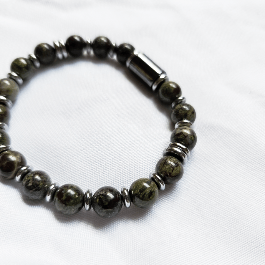 Epidote Men Bracelet
