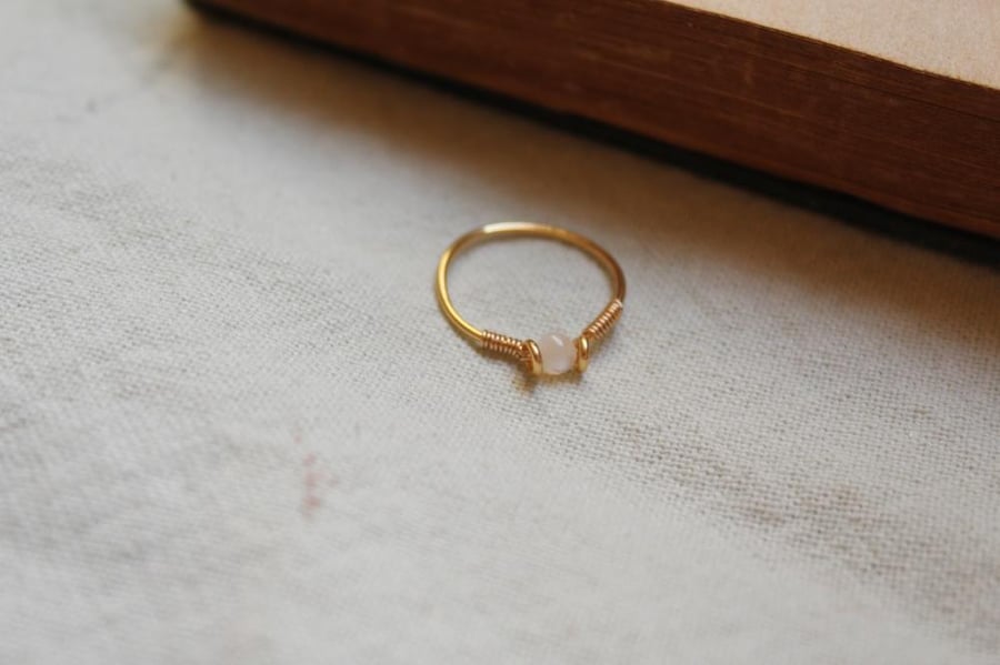 Mother of Pearls 18K Gold Plated Handmade Ring