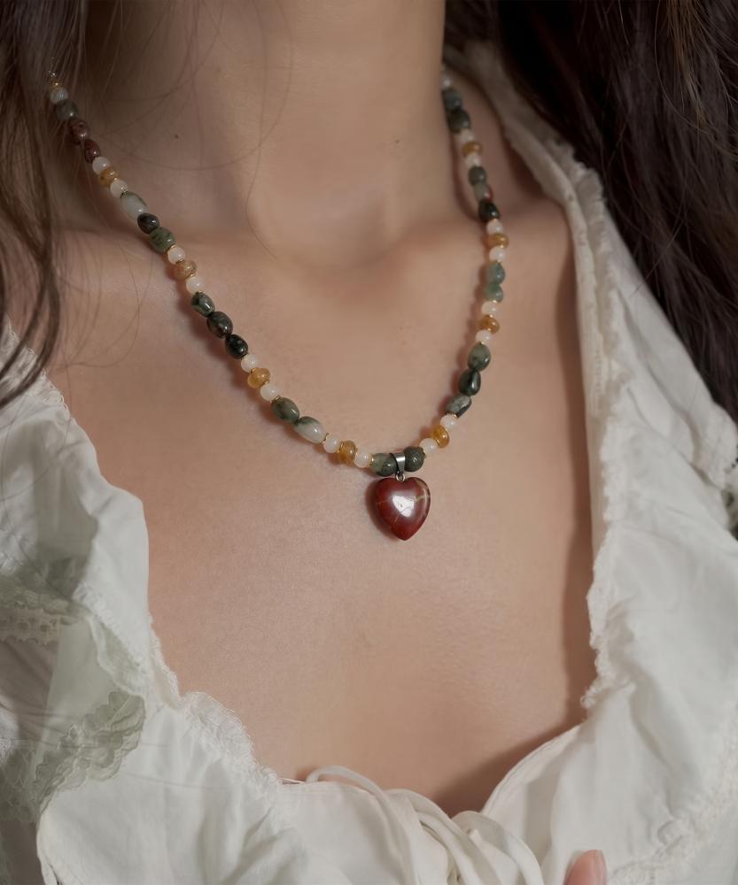 Bloodstone x Red Jasper Necklace