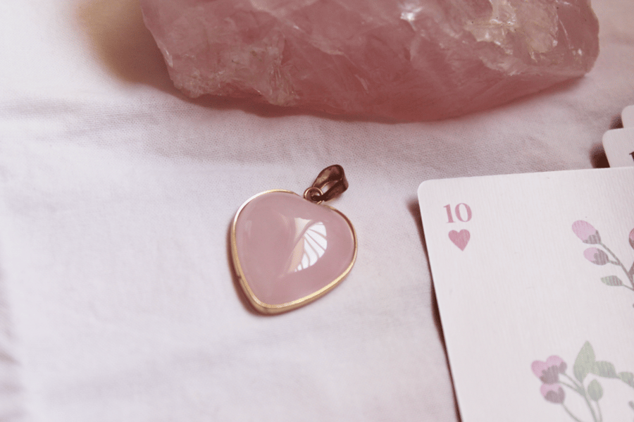 Rose Quartz Oval Shaped Pendant