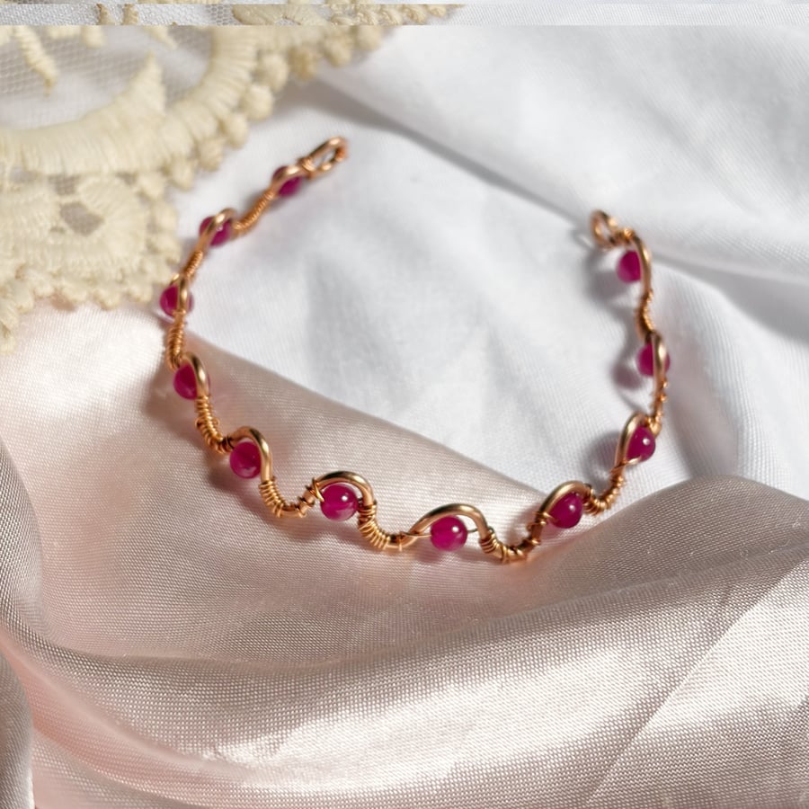 Ruby x Copper Bracalet