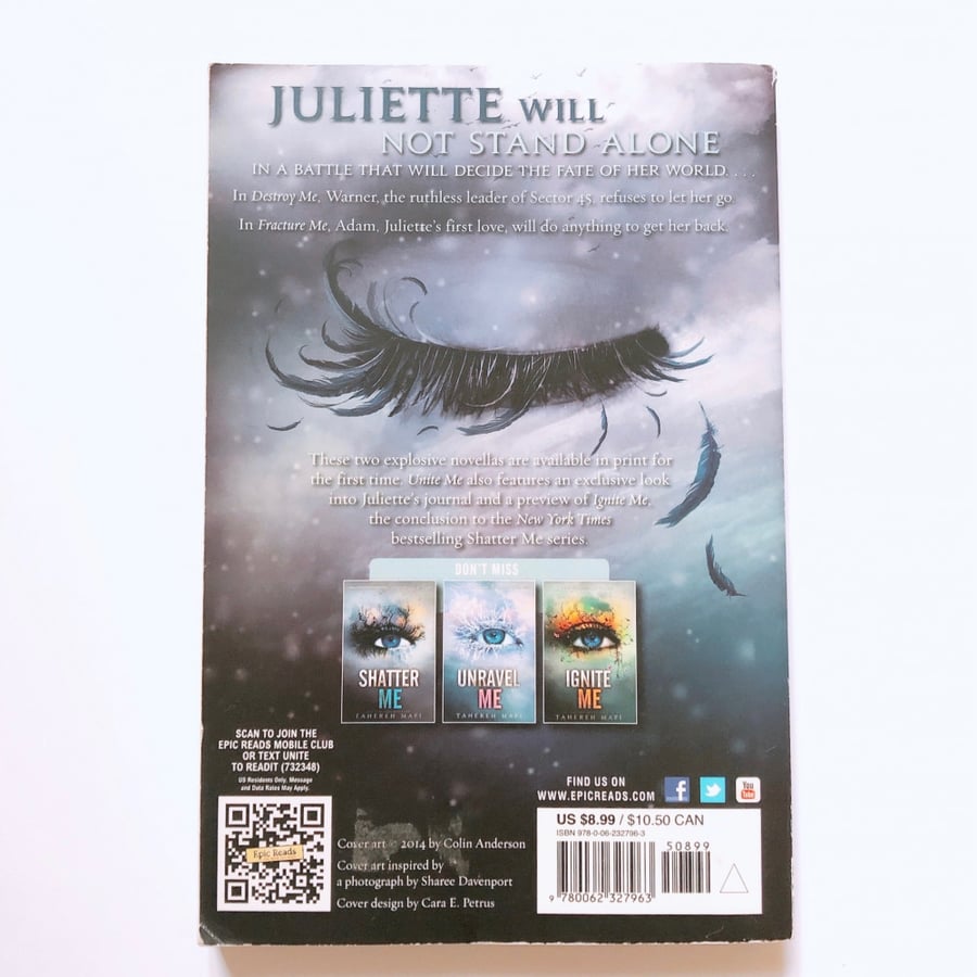 Unite me & Shatter me - Set of 2