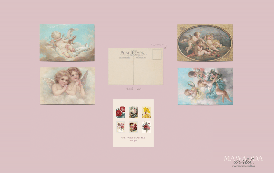 Angels Vintage Postcards - Set 2