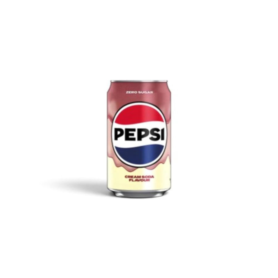 Pepsi Zero Sugar – بيبسي خالي من السكر بنكهة الكريم صودا (Cream Soda Flavour)