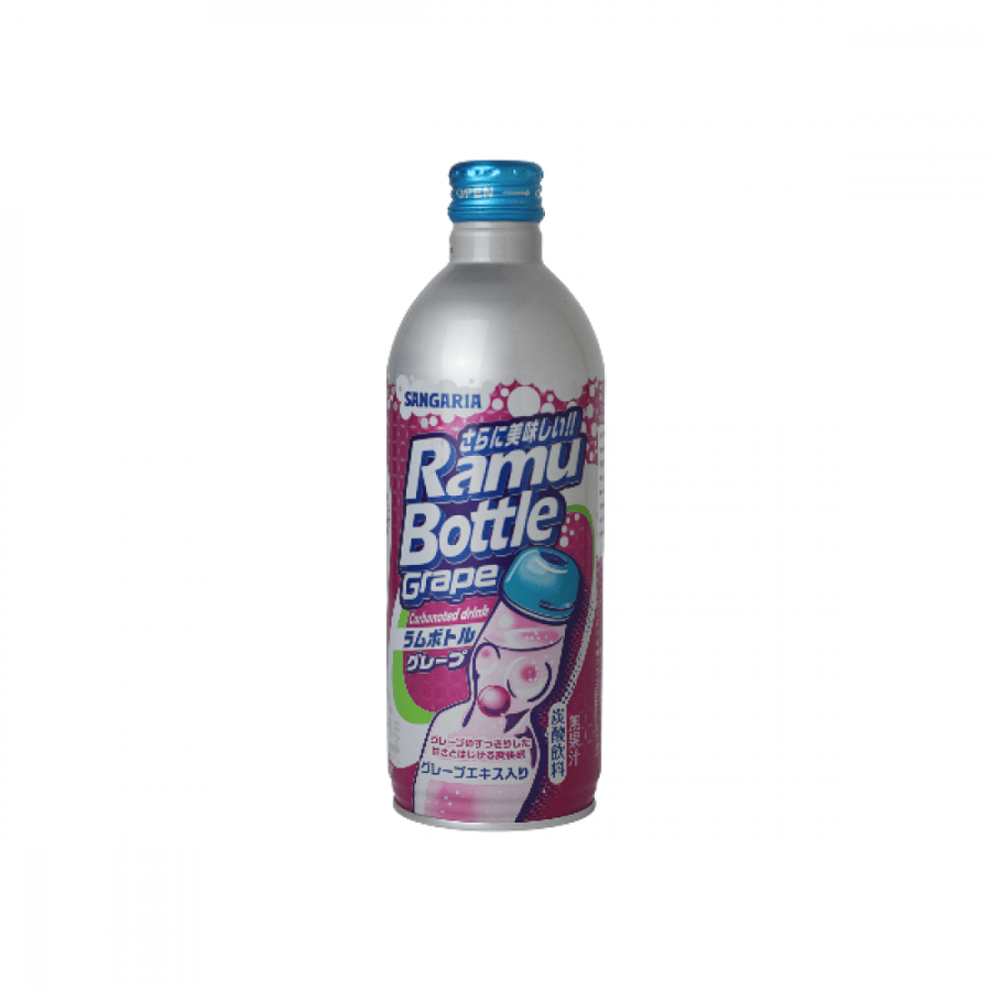 مشروب رامون الياباني بنكهة العنب 500 مل Ramun Japanese drink grape flavor 500 ml