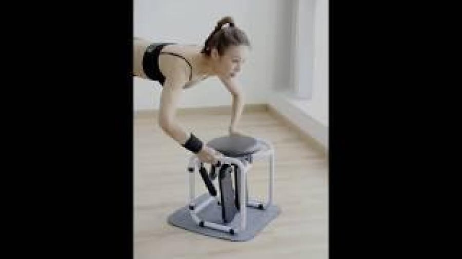 Stepper machine with a multi-functional sports seat for maintaining body fitness