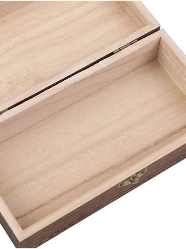 Wooden box for storing ink pots and pens