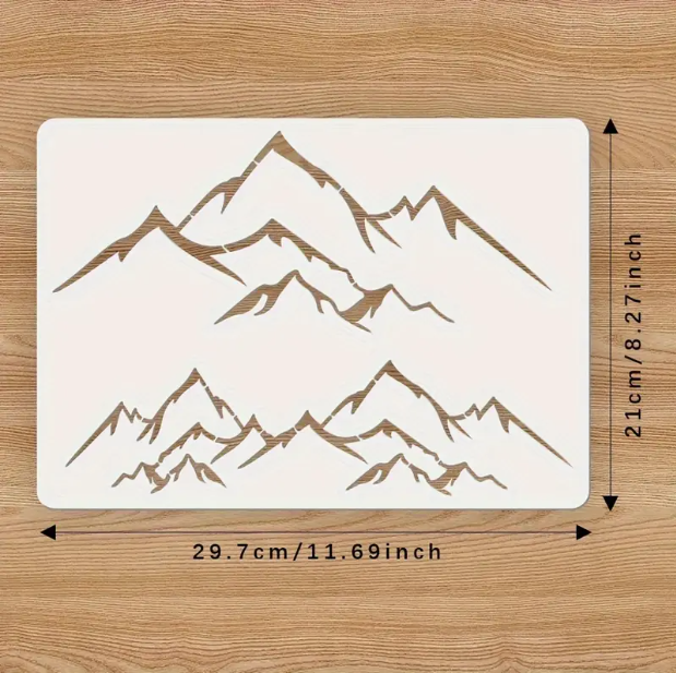 Plastic snow-capped mountain mold