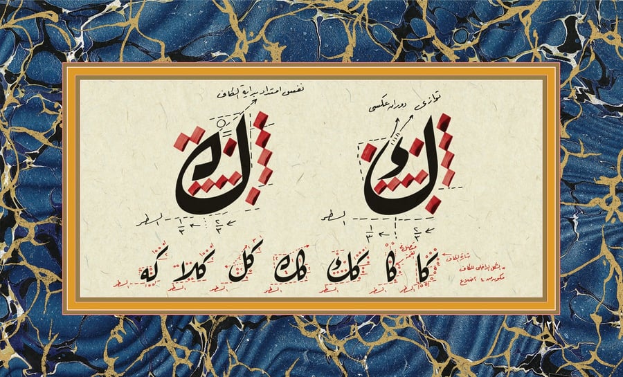 The book Al-Jami' in the plan of the Ruq'ah, by the calligrapher Muhammad Hassan Ahmed, Part One