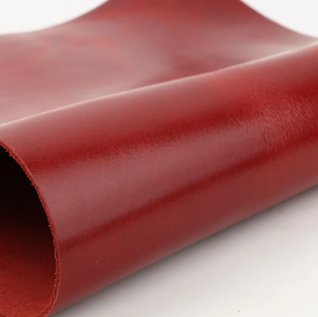 Polished cow leather