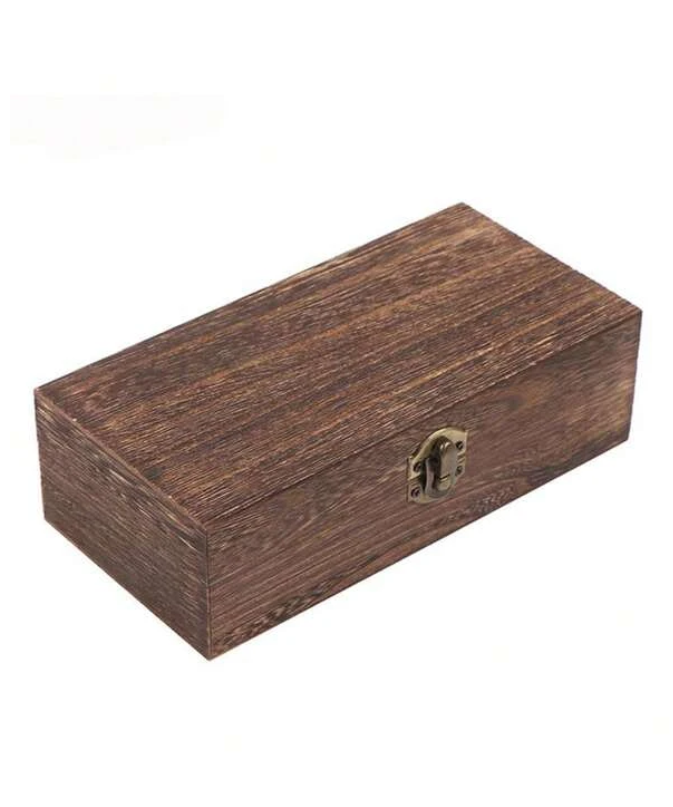 Wooden box for storing ink pots and pens