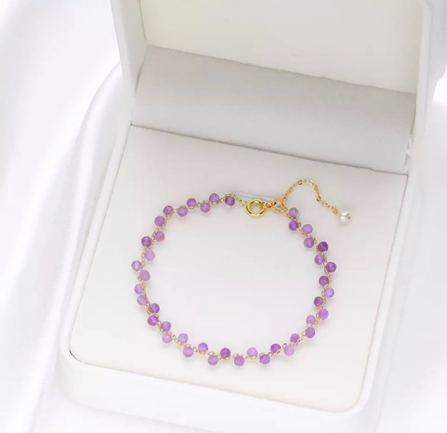 سوارة الخرز الذهبي - bracelet