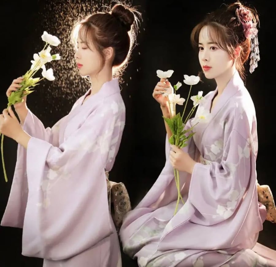 كيمونو ياباني طويل متنوع - kimono