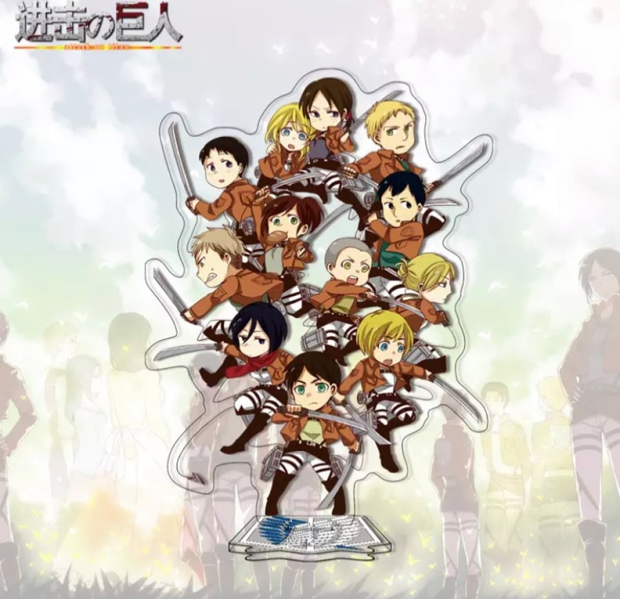 مجسم هجوم العمالقة اكريليك - attack on titan