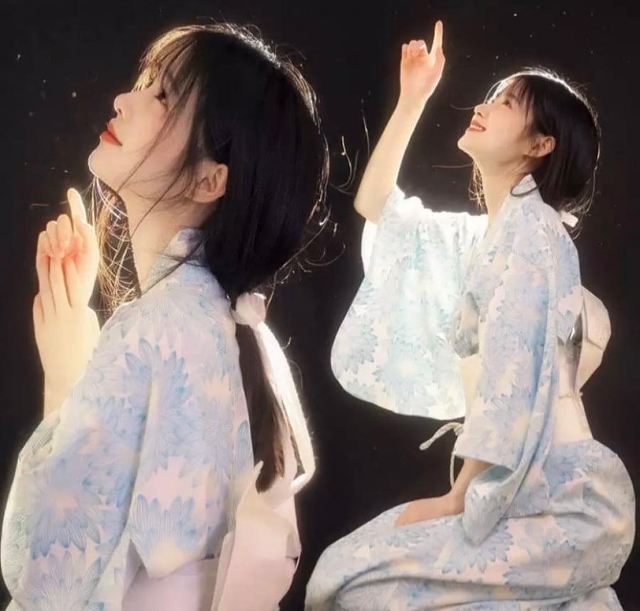 كيمونو ياباني طويل متنوع - kimono