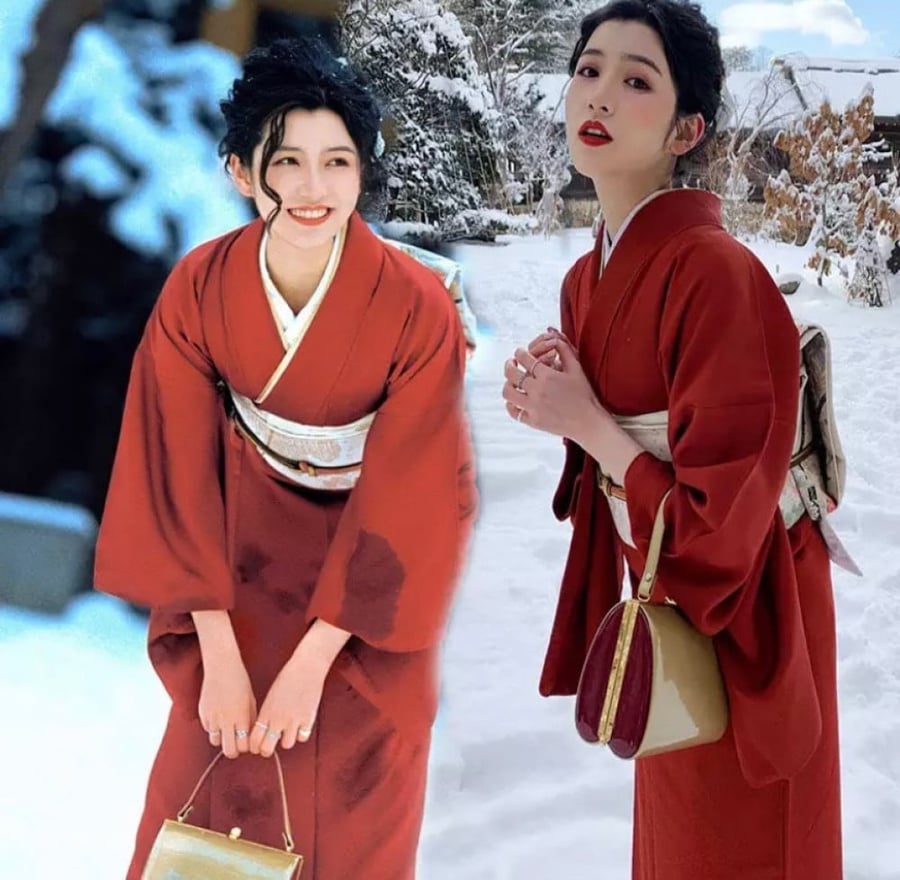 كيمونو ياباني طويل متنوع - kimono