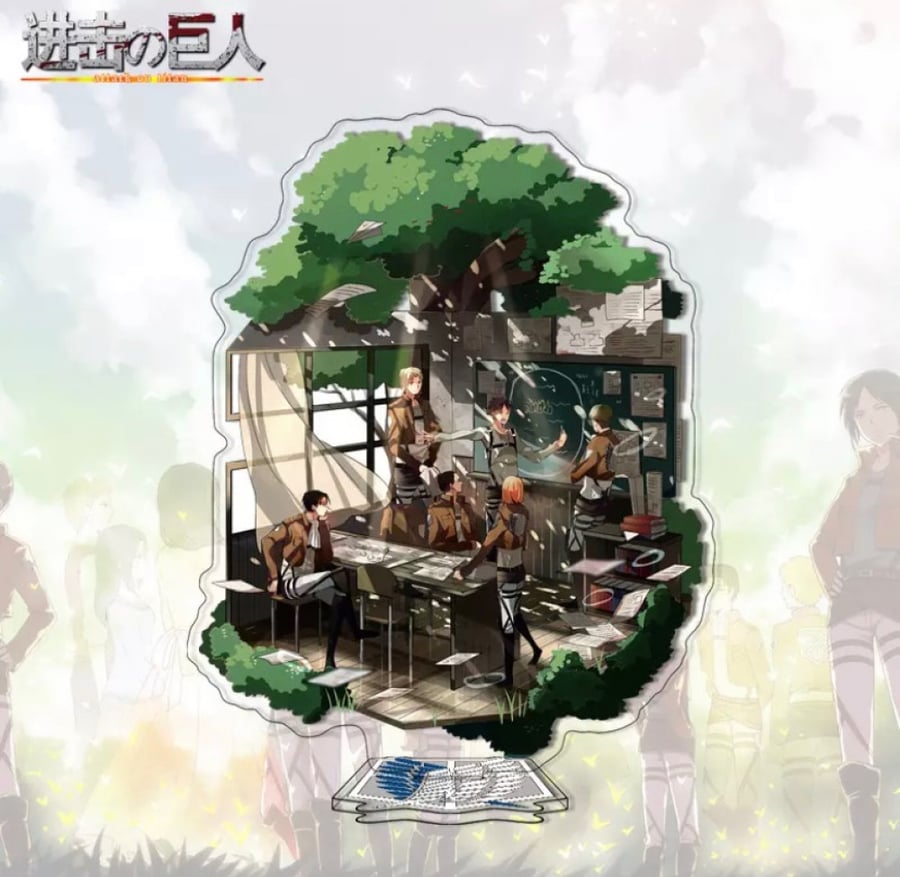 مجسم هجوم العمالقة اكريليك - attack on titan