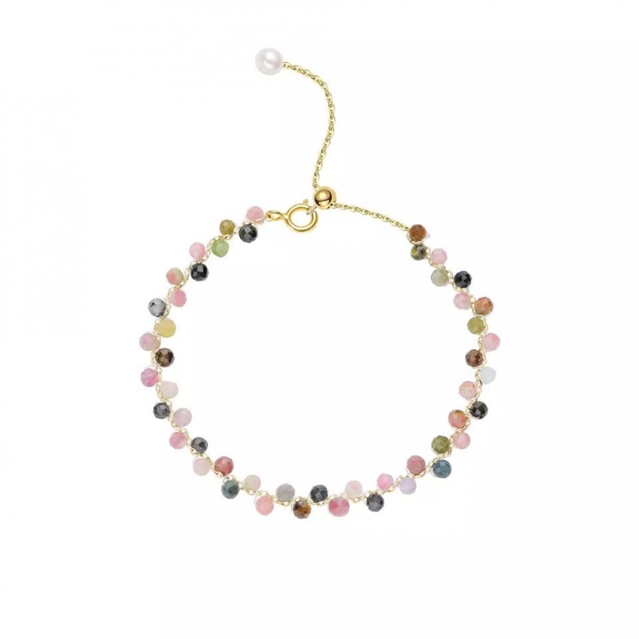 سوارة الخرز الذهبي - bracelet
