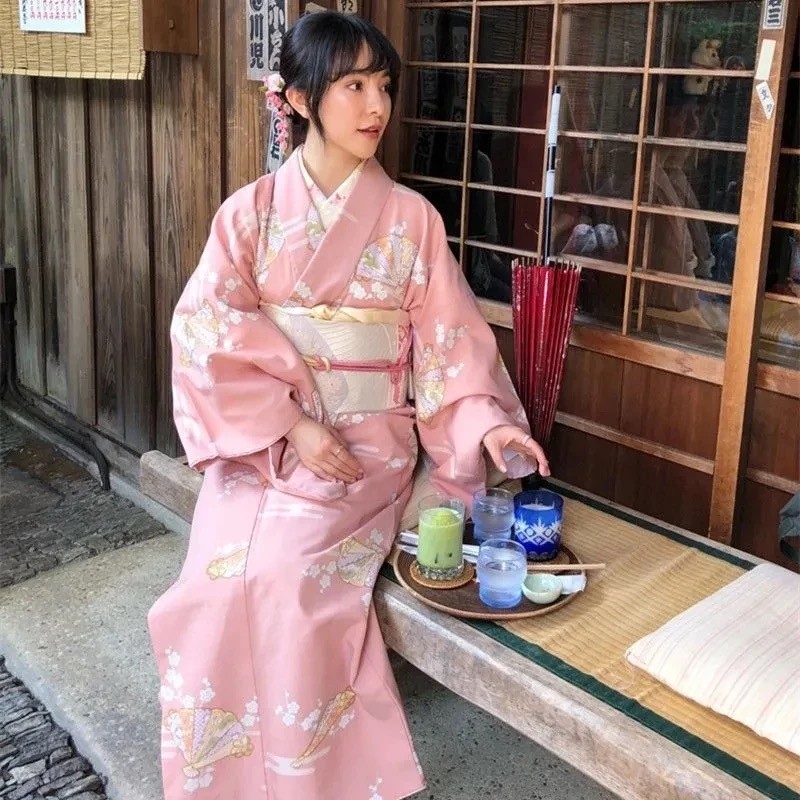 كيمونو ياباني طويل - kimono