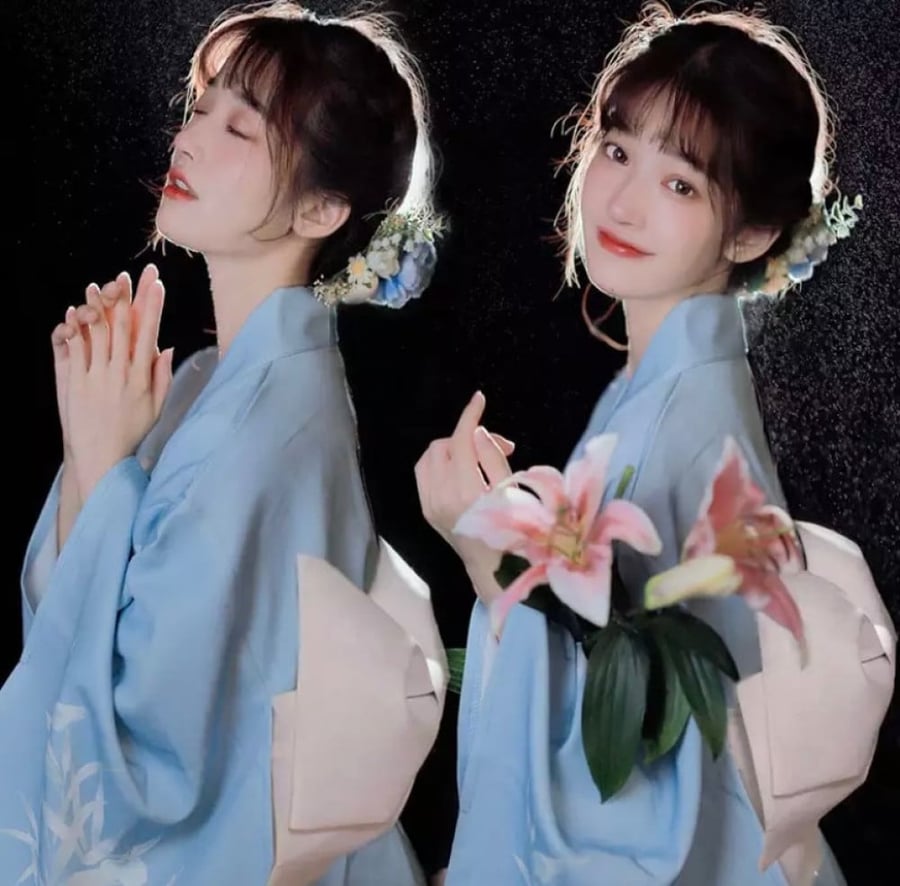 كيمونو ياباني طويل متنوع - kimono
