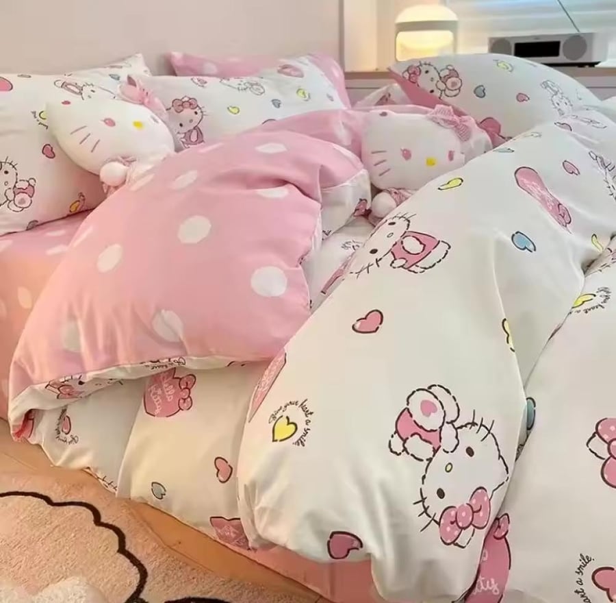 مفرش هيلو كيتي - hello kitty