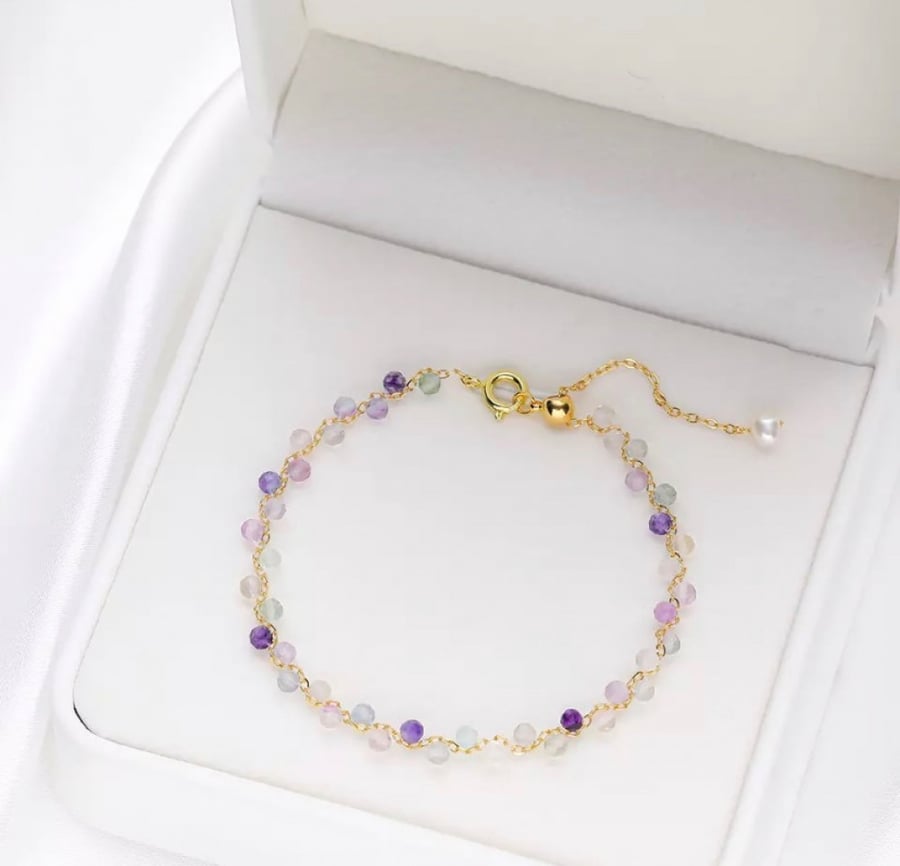 سوارة الخرز الذهبي - bracelet