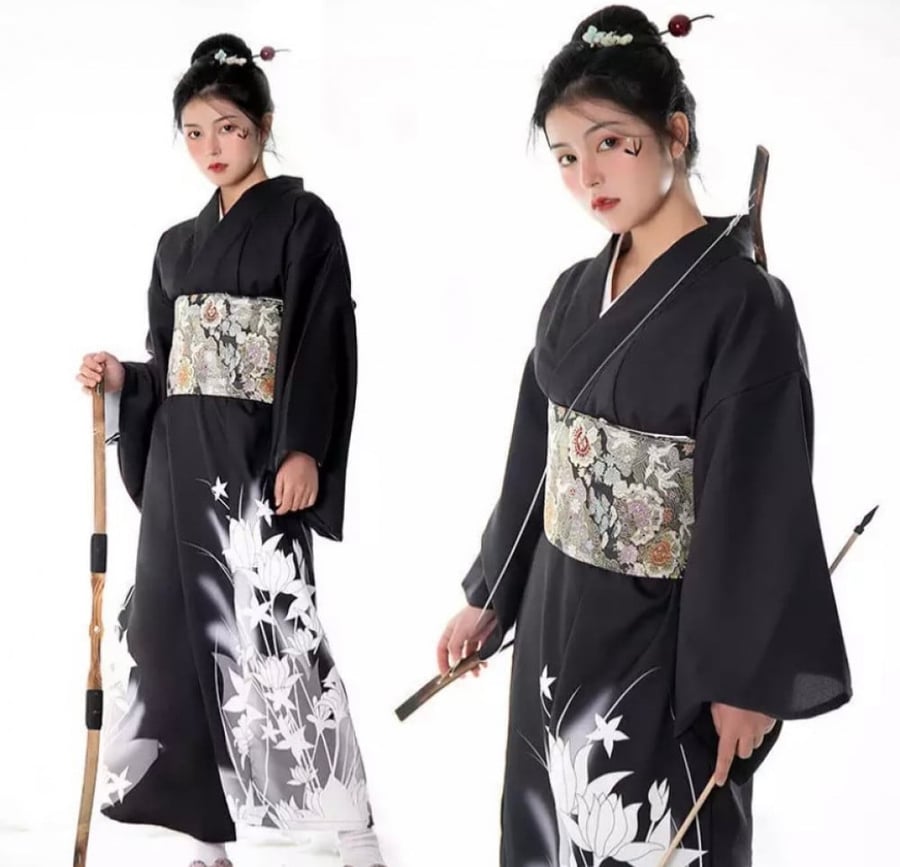 كيمونو ياباني طويل متنوع - kimono