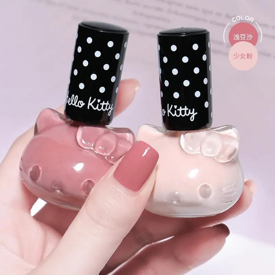 مناكير هيلو كيتي - hello kitty