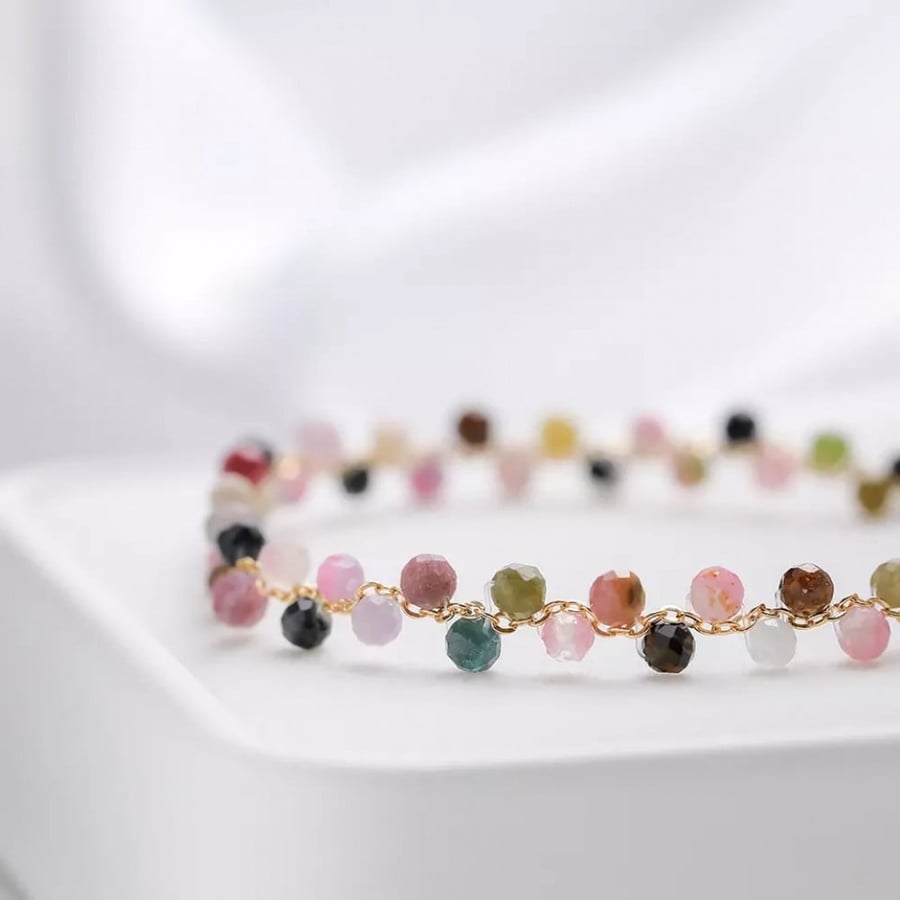 سوارة الخرز الذهبي - bracelet