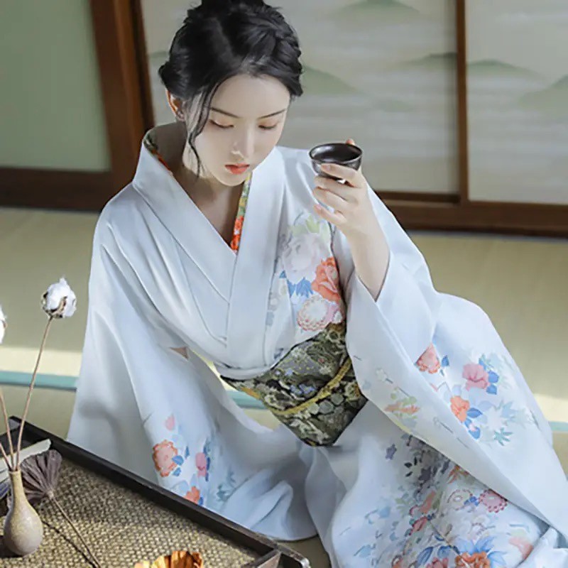 كيمونو ياباني طويل - kimono