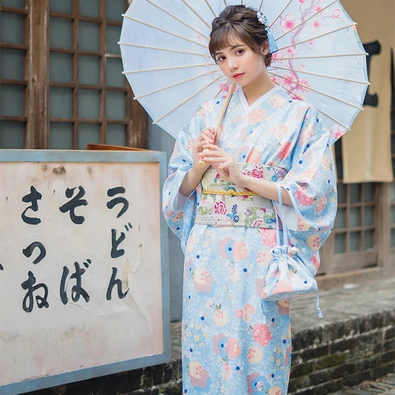 كيمونو ياباني طويل - kimono