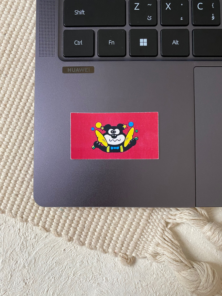 Chewing gum sticker