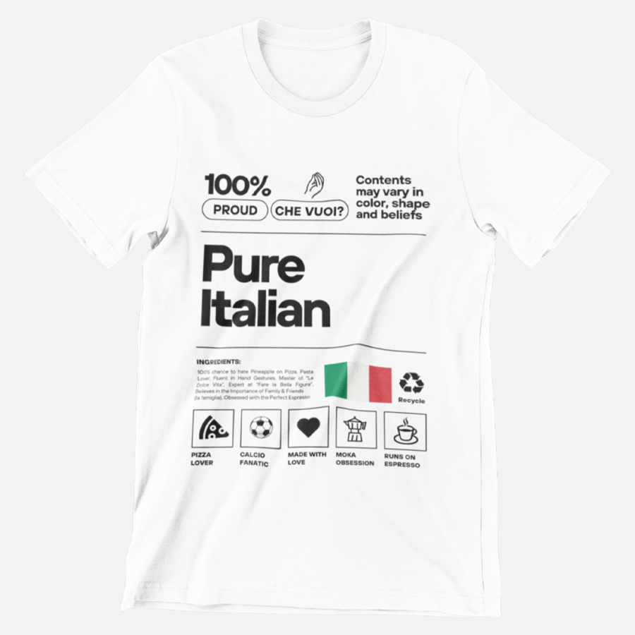 تيشيرت "Pure Italian" – فخر الطليان