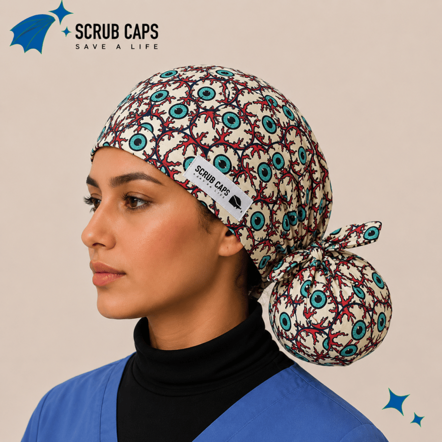 ophthalmology 3 ponytail Cap