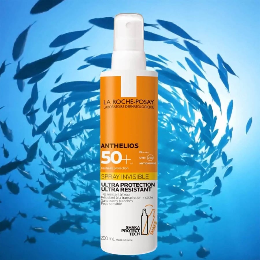 لا روش بوزيه أنثيليوس بخاخ غير مرئي +SPF 50 واقي الشمس للجسم 200 مل