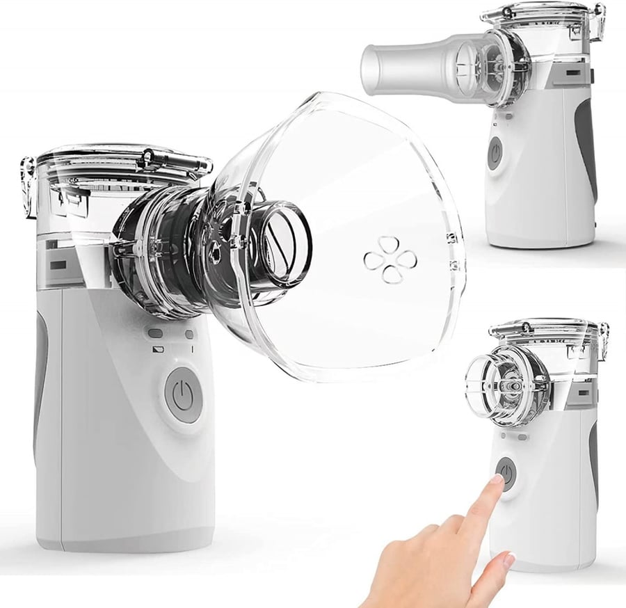 الة البخاخات المحموله للبالغين والاطفال من MESH Nebulizer