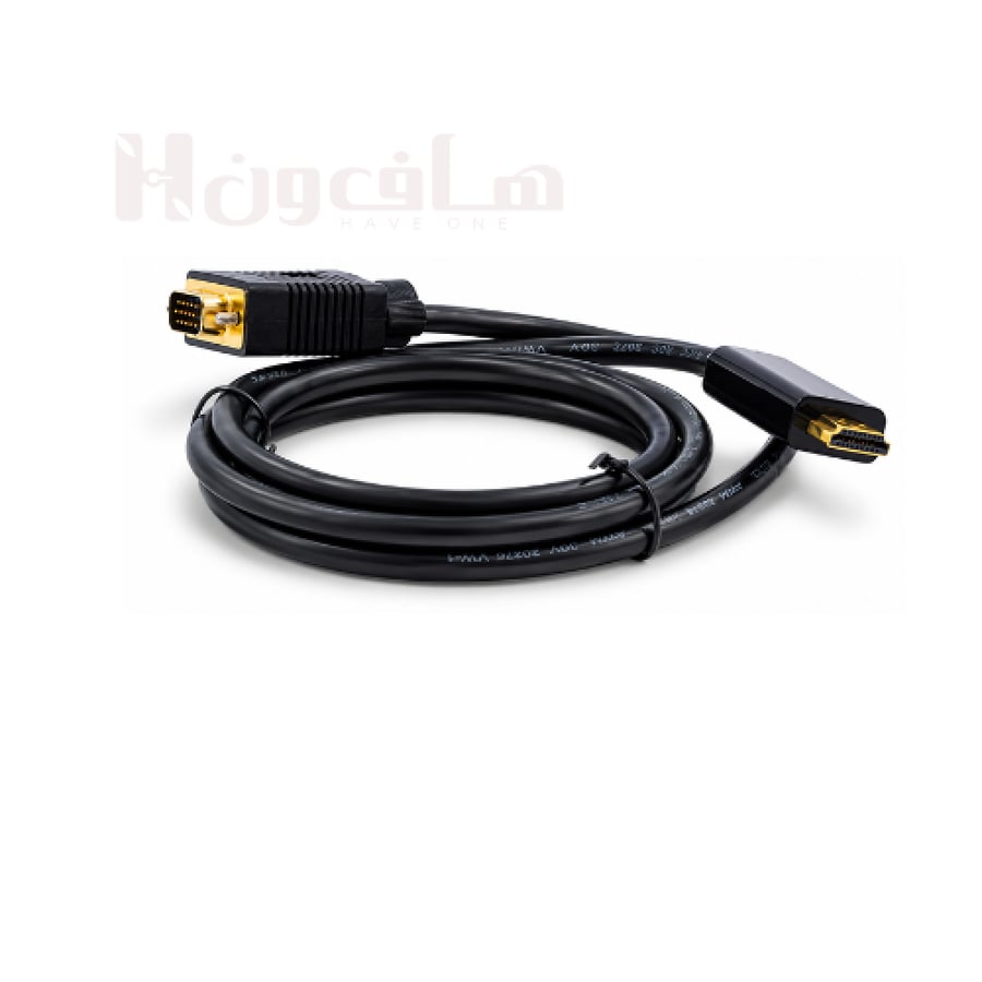كابل سمارت لينك HDMI إلى VGA HD بطول 3 متر لون ثلجي لتوصيل الكمبيوتر