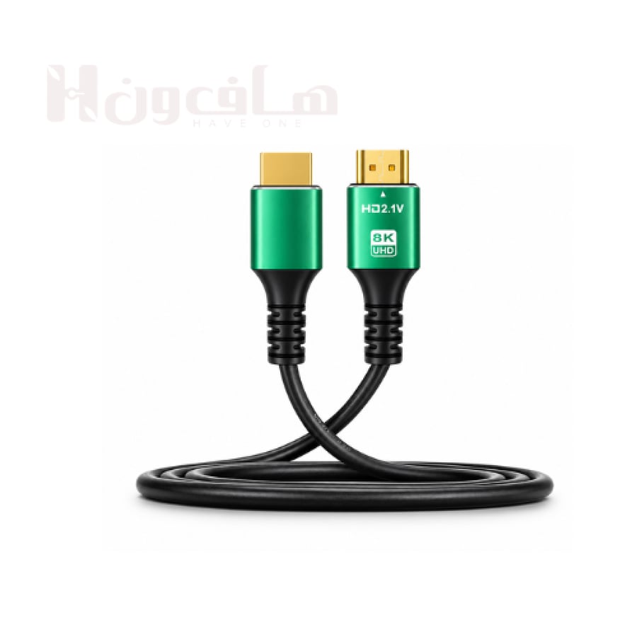 كيبل HDMI 2.1 جينيريك Generic مضفر 8K 60Hz و4K 120Hz سرعة 48Gbps طول 1