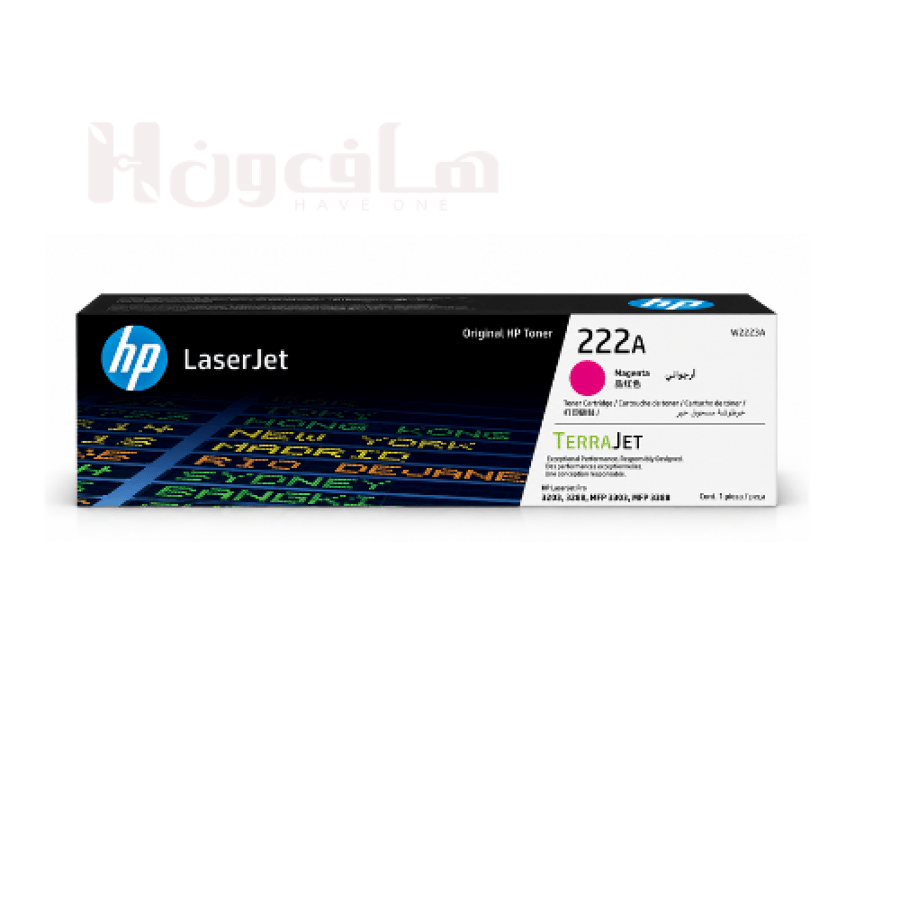 خرطوشة تونر HP 222A أرجواني أصلية W2223A لطابعات ليزر إتش بي