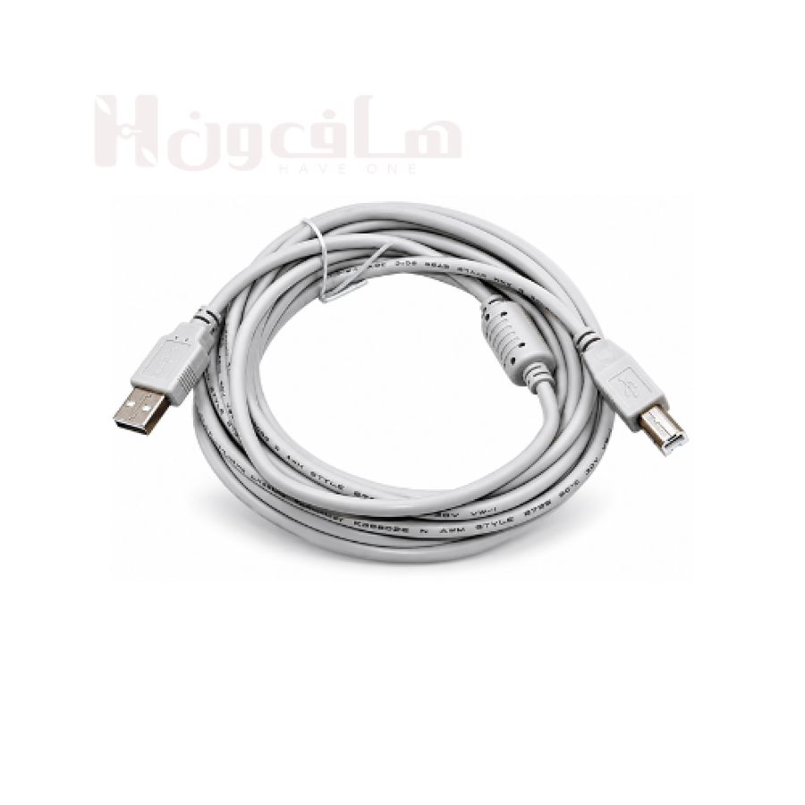 كيبل طابعة USB 2.0 سمارت لينك SMARTLINK SL4005MP بطول 10 متر رمادي-هاف