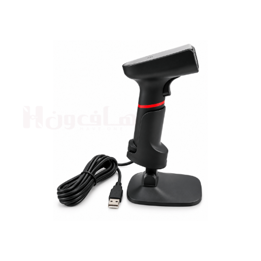 قارئ باركود إيزيبوس EZPOS EZ-S003 ثنائي الأبعاد 2D سلكي USB باللون الأ